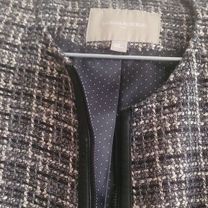 Banana Republic Black and Gray Sport Coat